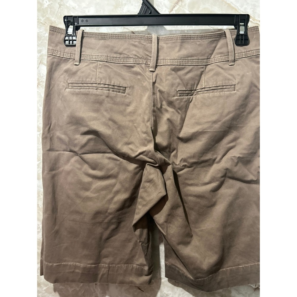 Lee Khaki Shorts Casual Everyday‎ Walking Shorts Comfy Womens Size 14 - Picture 5 of 7